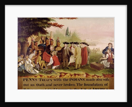 Penn's Treaty with the Indians in 1682, c.1840 by Edward Hicks