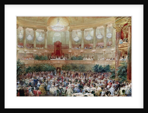 Dinner in the Salle des Spectacles at Versailles, 1854 by Eugene-Louis Lami