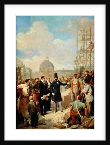 Study for Napoleon III Visiting the Works at the Louvre, 1854 by Nicolas Louis Francois Gosse