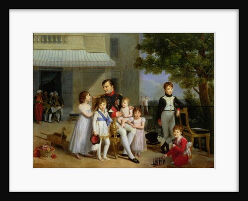 Portrait of Napoleon Bonaparte with his Nephews and Nieces on the Terrace at Saint-Cloud, 1810 by Louis Ducis