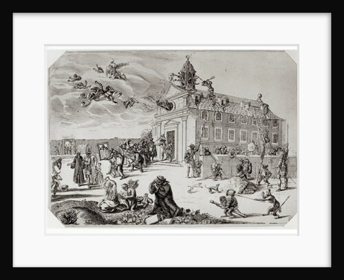 Fire at the Temple of Charenton, c.1685 by French School