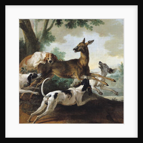A Deer Chased by Dogs, 1725 by Jean-Baptiste Oudry