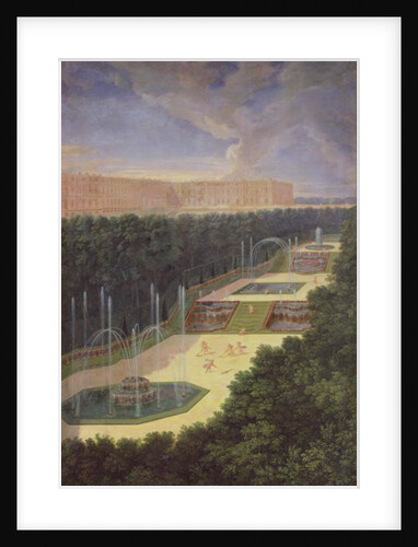The Groves of Versailles, Perspective View of the Three Fountains with Cherubs Raking and Watering, 1688 by Jean the Younger Cotelle