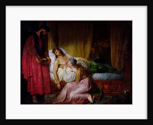 The Devotion of Princess Sybille, 1832 by Felix Auvray