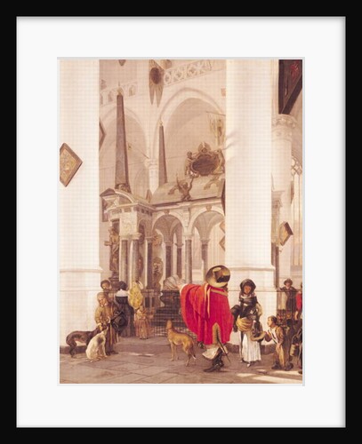 Interior of the Nieuwe Kerk, Delft, 1656 by Emanuel de Witte