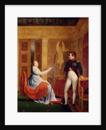 Marie Louise of Habsbourg Lorraine Painting a Portrait of Napoleon I by Alexandre Menjaud