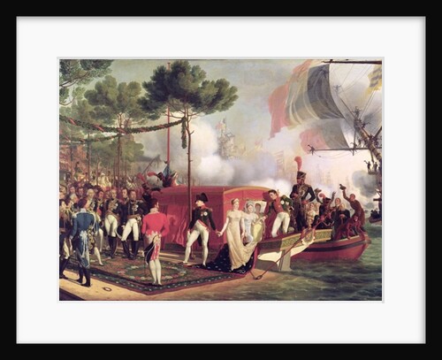 Napoleon I and Marie Louise Disembarking at Antwerp, 1810 by Louis Philippe Crepin