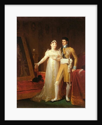 Portrait of Jerome Bonaparte and his wife Catherine of Wurtemberg by Francois Pascal Simon Baron Gerard