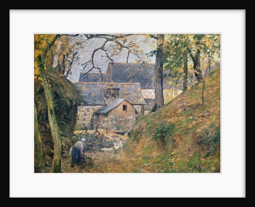 A Farm at Montfoucault, 1894 by Camille Pissarro