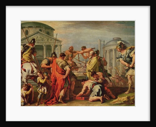 Marcus Furius Camillus and Brennus by Sebastiano Ricci