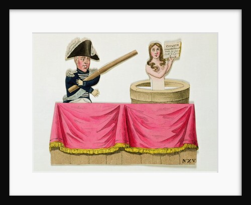 Caricature of the Constitutional Charter of 26th July 1830, c.1830 by French School