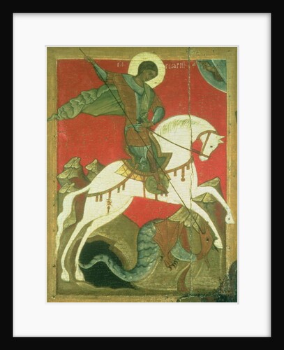 Icon of St. George and the Dragon by Novgorod School