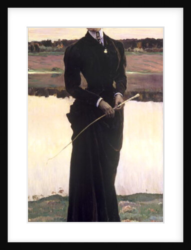 Portrait of Olga Nesterova or, Woman in a Riding Habit, 1906 by Mikhail Vasilievich Nesterov