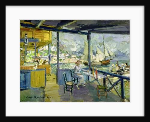 A Cafe in Gursuph, 1914 by Konstantin Alekseevich Korovin
