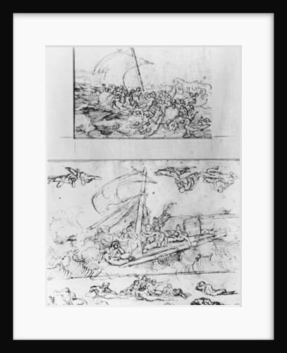 Two sketches for The Raft of the Medusa, c.1819 by Theodore Gericault