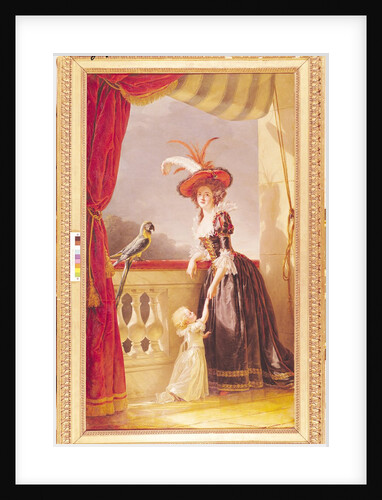 Portrait of Louise-Elisabeth de France Duchess of Parma and her son Ferdinand, 1786 by Adelaide Labille-Guiard