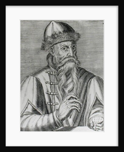 Portrait of Johannes Gutenberg by Albrecht Mentz