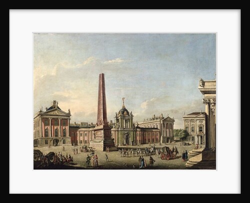 View of the Old Market and the Front Gate of the Schloss Sanssouci, 1773 by Johann Friedrich Meyer