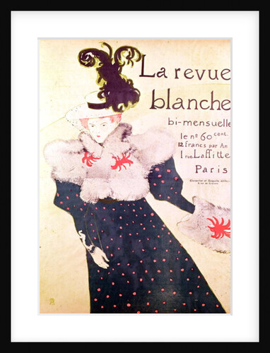 Poster advertising 'La Revue Blanche', 1895 by Henri de Toulouse-Lautrec