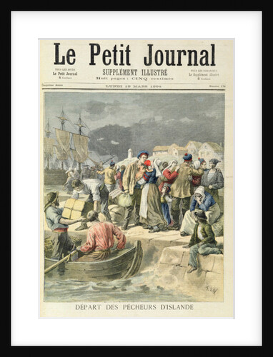 Departure of the Icelandic Fishermen by Frederic Theodore Lix