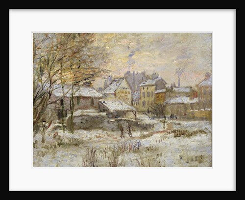 Snow effect with setting sun, 1875 by Claude Monet