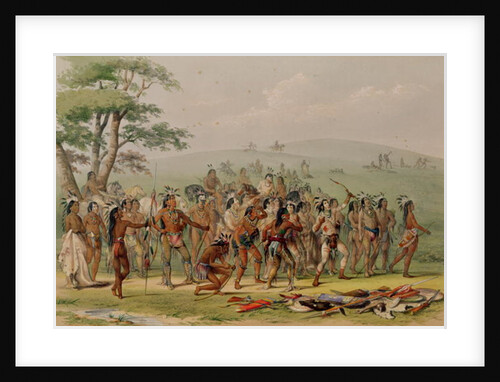 Mandan Archery Contest, c.1832 by George Catlin