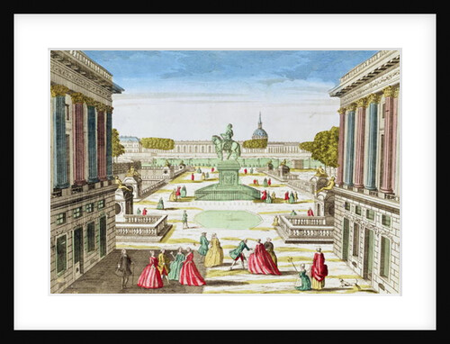 Perspective View of Place Louis XV from Porte Saint-Honore by French School