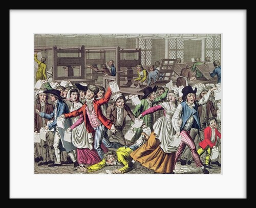 The Freedom of the Press, 1797 by French School