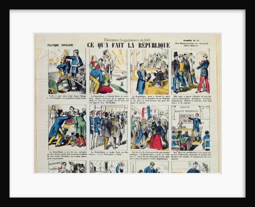 Republican propaganda in support of the foundation of the Third Republic, c.1881 by French School
