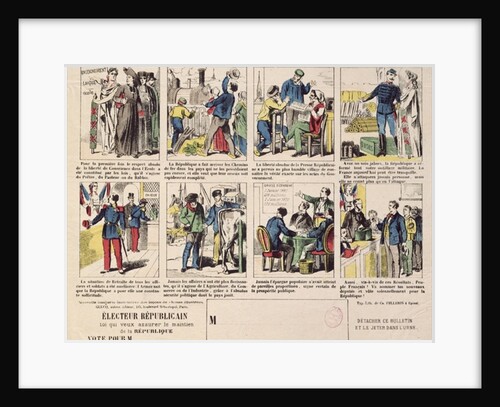 Republican propaganda in support of the foundation of the Third Republic, c.1881 by French School