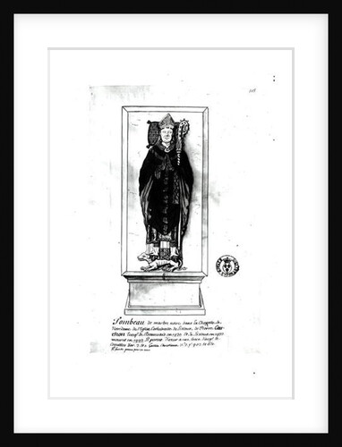 Tomb of Pierre Cauchon by Francois Roger de Gaignieres