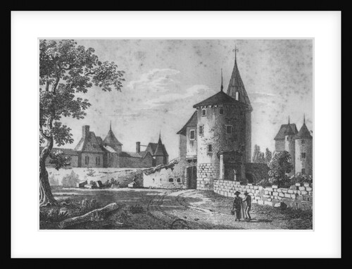 View of the Chateau de Montaigne by Jean Jerome Baugean