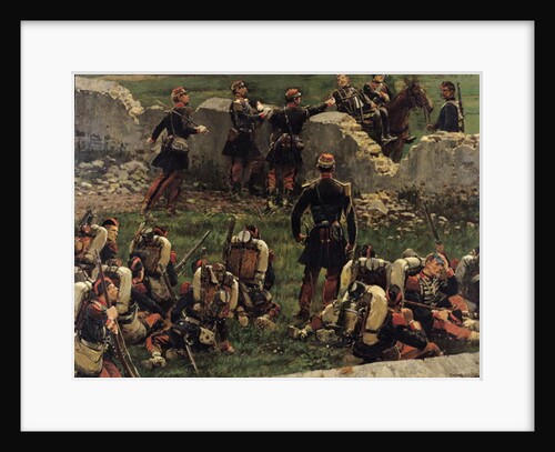 Fragment of the Panorama of the battle of Rezonville, 1883 by Jean-Baptiste Edouard Detaille
