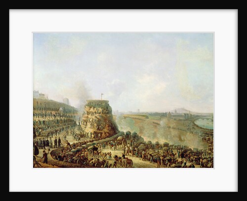 The Emperor Napoleon III and the Empress Eugenie visiting the Chaillot Hill, 1867 by Louis Moullin