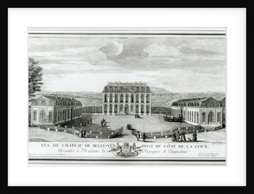 View of the Courtyard Facade of the Bellevue Castle, c.1750 by Jacques Rigaud