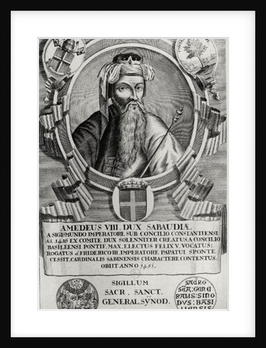 Portrait of Amedee VIII Le Pacifique by French School