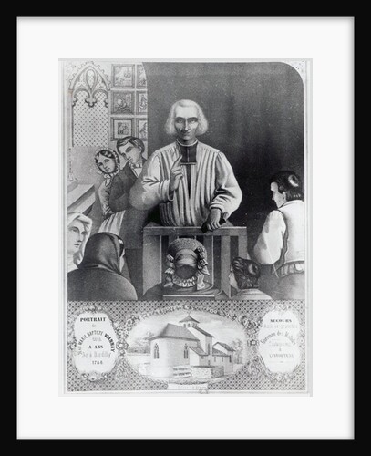 St. Jean-Marie Vianney preaching, 19th century by French School