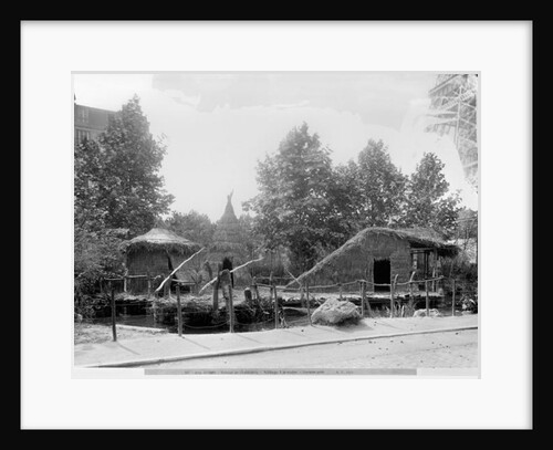 Lakeside village at the Universal Exhibition of 1889 in Paris, architect Charles Garnier by Adolphe Giraudon