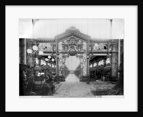 Portico of fabric at the Universal Exhibition of 1889 in Paris by Adolphe Giraudon