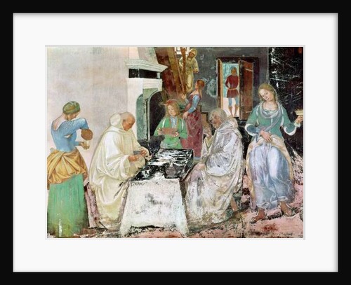 St. Benedict receiving hospitality by L. & Sodoma G. Signorelli