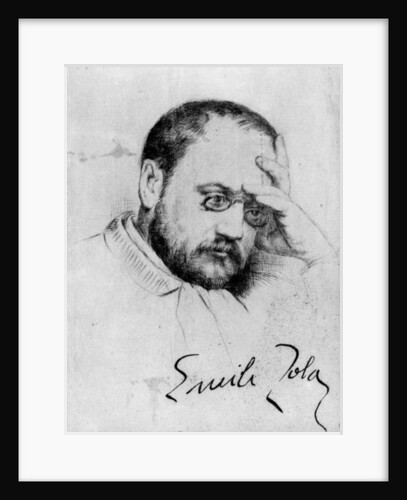 Portrait of Emile Zola by French School