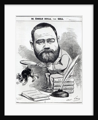 Emile Zola as a naturalist by Andre Gill