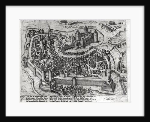 Henri IV entering Dijon, after his victory at Fontaine-Francaise over Spanish, 5th June 1595 by German School