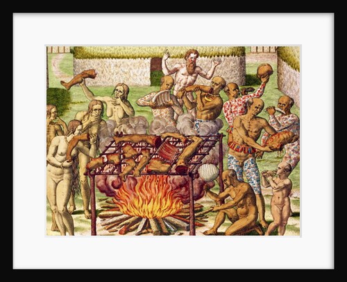 Scene of cannibalism by Theodor de Bry