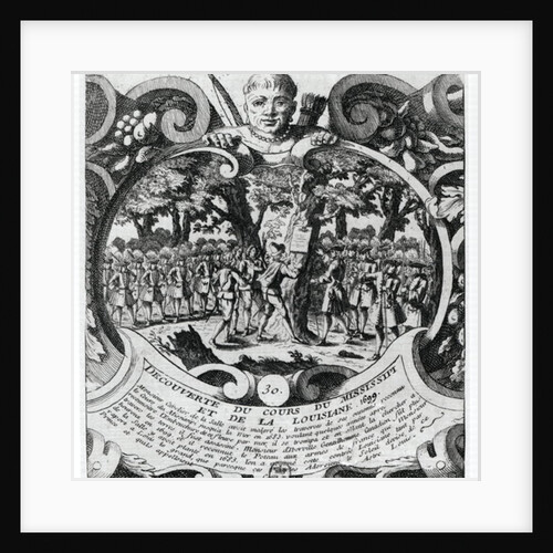 The Discovery of the Mississippi River and Louisiana by Pierre d'Iberville in 1699 by French School