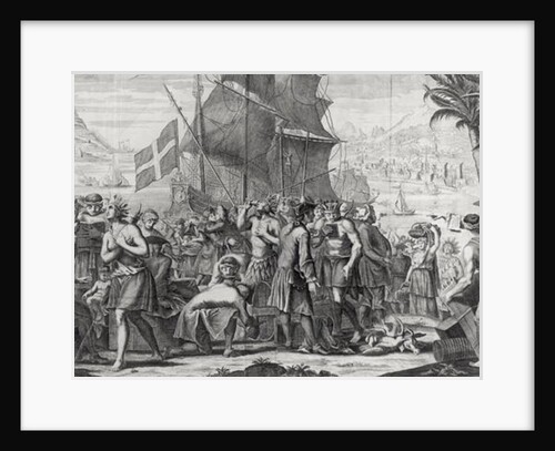 Trade between Mexican Indians and the French at the Port of Mississippi by French School