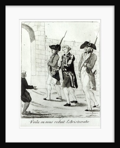 To what we have been reduced by the aristocracy, Beaumarchais landed in prison in 1773 by French School