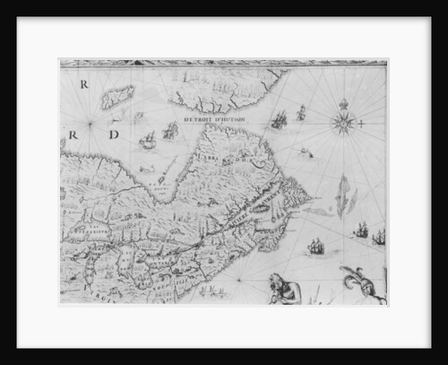 Map of New France dedicated to Colbert by Duchesneau, Intendant, 1681 by Jean Baptiste Louis Franquelin