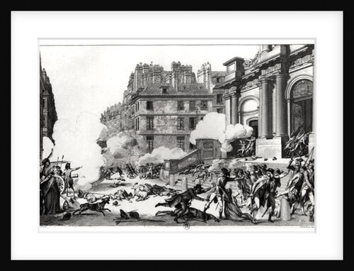 Day of 13 Vendemiaire an IV, shoot-out before St. Roch church in Paris by Charles Monnet
