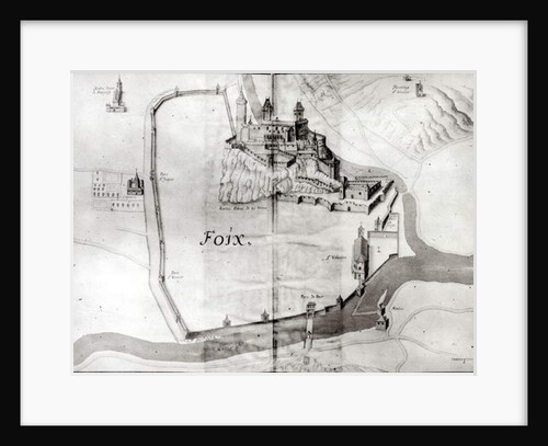 City of Foix by French School